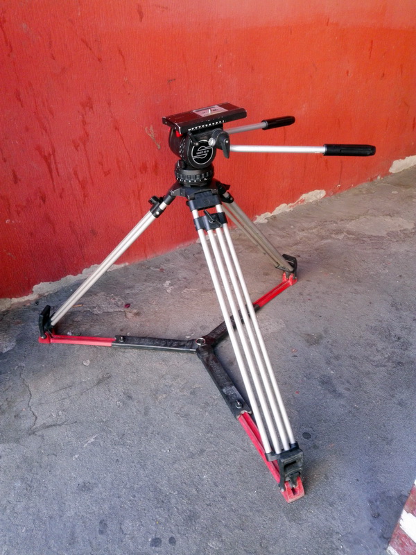 tripode video sachtler 20ii 2brazos zapata base metal plastico alt.82-160 1u